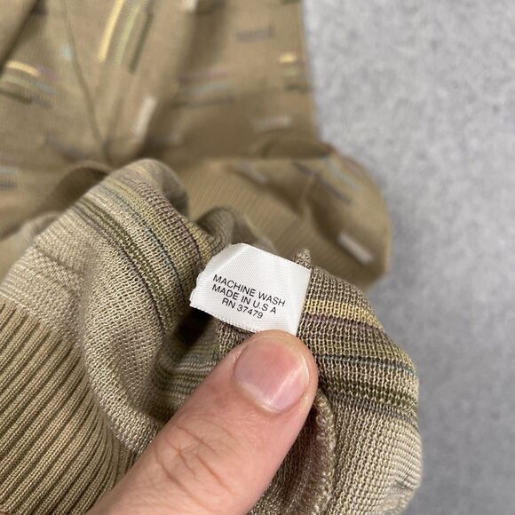 Vintage St Croix Knits Mark Pasch Sweater Sz Large L 90s Grandpa Hip Hop Relaxed - Picture 12 of 12